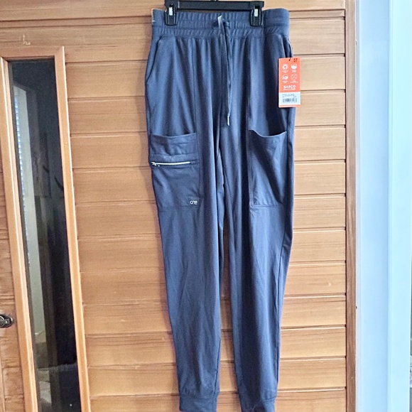 NWT Barco One Size S Women’s Pocket Drawcord WB Jogger Steel Scrubs - Picture 1 of 9